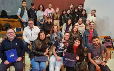 Presidente do Corecon-SP e Delegado de Guarulhos falam sobre Economia com estudantes de jornalismo da UNG