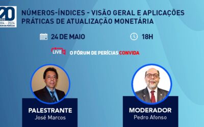 Fórum de Perícia do Corecon-SP dia 24 de maio: Números-índices – visão geral e aplicações práticas de atualização monetária