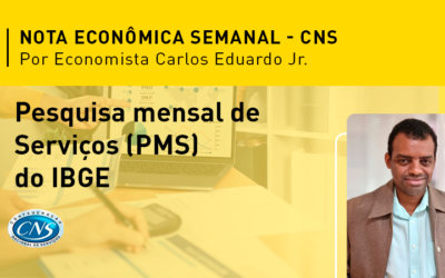 Nota Econômica Semanal Por Carlos Eduardo Jr.- Pesquisa mensal de Serviços (PMS) do IBGE