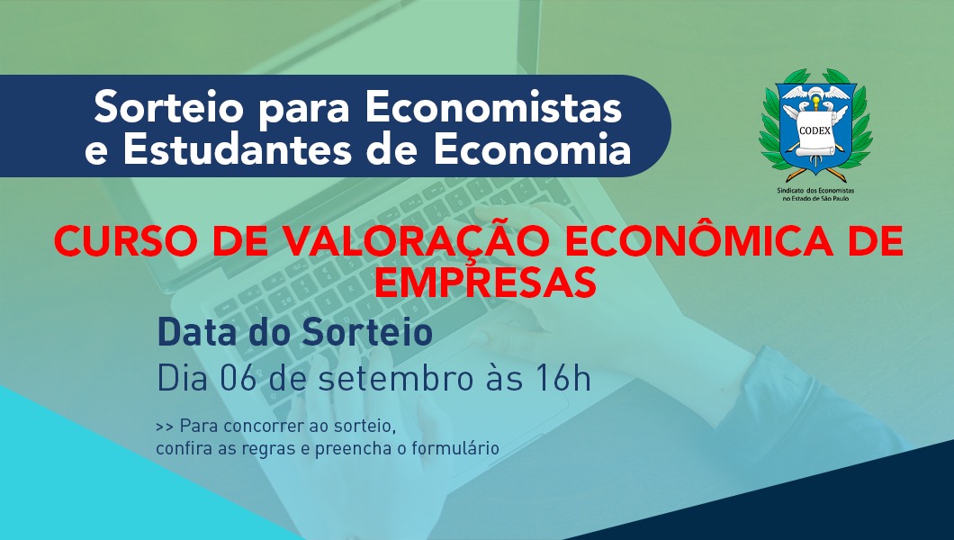 Corecon-SP fará sorteio para curso de  ‘Valoração Econômica de Empresas’