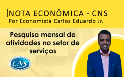 Nota Econômica por Carlos Eduardo Junior – Pesquisa mensal de atividades no setor de serviços