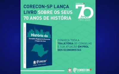 Corecon-SP anuncia lançamento do livro “História do Conselho Regional de Economia 2ª Região São Paulo”, em sua versão digital