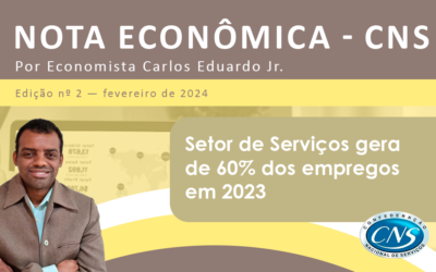 Nota Econômica nº /2024 por Carlos Eduardo Junior – Setor de Serviços gera de 60% dos empregos em 2023