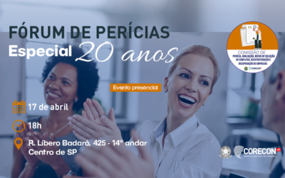 Corecon-SP promove encontro para celebrar os 20 anos do Fórum de Perícias