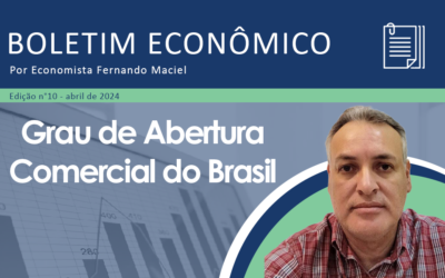 Boletim Econômico nº 10/2024 por Fernando Maciel – Grau de Abertura Comercial no Brasil