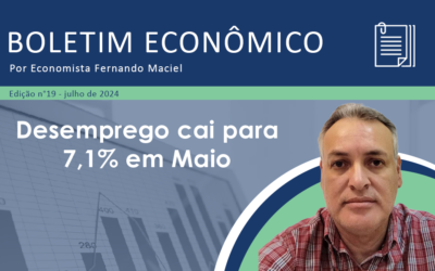 Boletim Econômico nº 19/2024 por Fernando Maciel – Desemprego cai para 7,1% em Maio