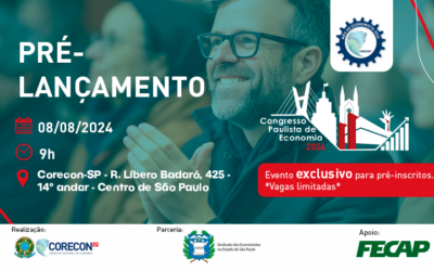Lançamento das inscrições para o Congresso Paulista de Economia do Corecon-SP