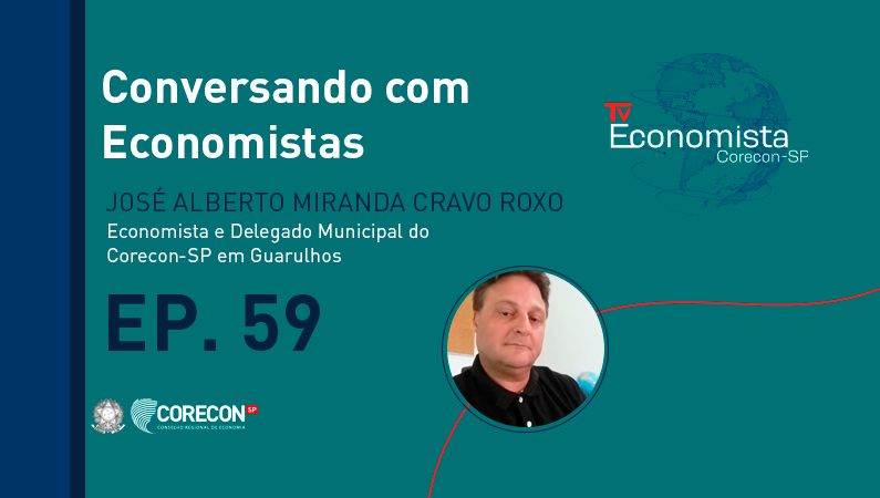 No episódio de hoje do “Conversando com Economistas”, o convidado é o Delegado Municipal em Guarulhos, José Alberto Cravo Roxo