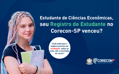 Estudante de Ciências Econômicas, seu Registro de Estudante no Corecon-SP venceu?