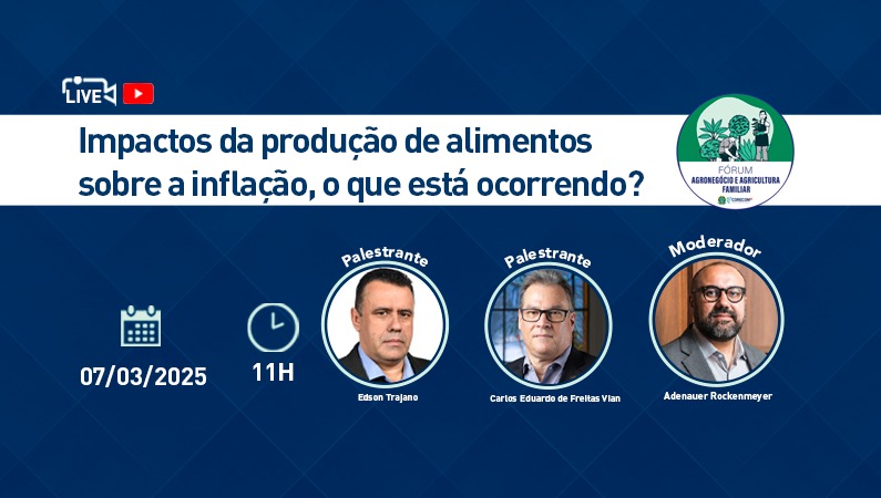 LIVE: Impactos da Produção de Alimentos sobre a Inflação, o que está ocorrendo?