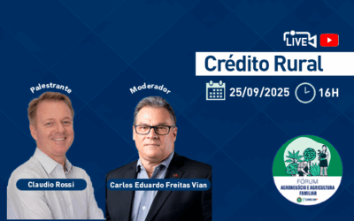 Fórum de Agronegócio e Agricultura Familiar do Corecon-SP promove live sobre “Crédito Rural”