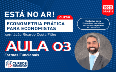 Hoje é segunda-feira, dia de nova aula do curso “Econometria Prática para Economistas”!