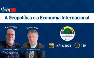 Live inaugural da Comissão de Relações Internacionais do Corecon-SP: A Geopolítica e a Economia Internacional