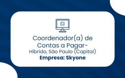 Coordenador(a) de Contas a Pagar, Híbrido, São Paulo (Capital) – Skyone