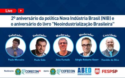 Corecon-SP promove live especial sobre os avanços da Neoindustrialização Brasileira