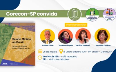 Corecon-SP convida: Clube de Leitura Especial: 90 anos do Salário Mínimo no Brasil