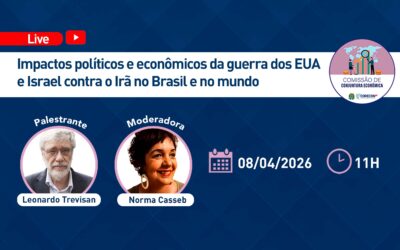 Corecon-SP promove debate sobre os impactos políticos e econômicos do conflito envolvendo Estados Unidos, Israel e Irã