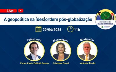 Corecon-SP debate a “Geopolítica na (des)ordem pós-globalização”