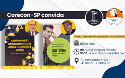 Clube de Leitura do Corecon-SP debate perícia econômica e pensamento de Celso Furtado em novo encontro