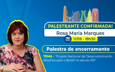 SINCE 2026 confirma palestra sobre os rumos do desenvolvimento nacional