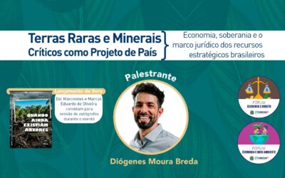 Convite para a palestra Terras Raras e Minerais Críticos como Projeto de País